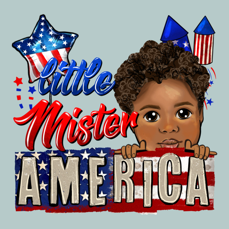 Little Mister America Black Boy Heavy Core Tee by CowGirlArtShop | Teevron