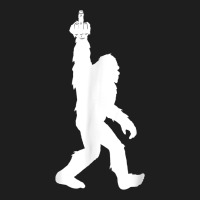 Funny Bigfoot Middle Finger For Squatch Believers T Shirt Heavyweight Hoodie | Teevron