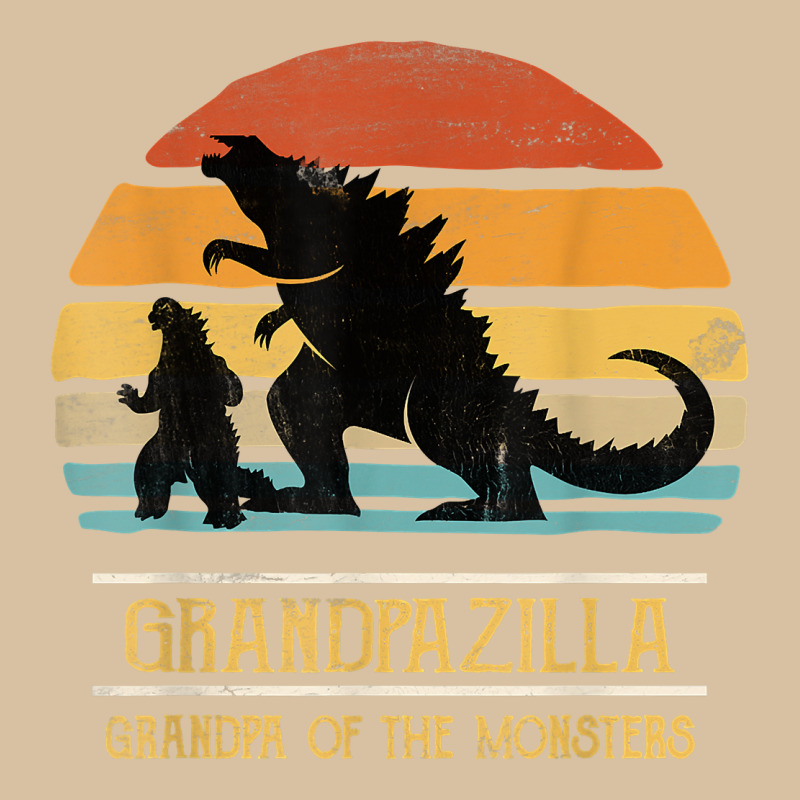 Mens Grandpazilla Grandpa Of Monsters Retro Halloween Christmas T Shir Heavyweight Hoodie by linhVisuals | Teevron