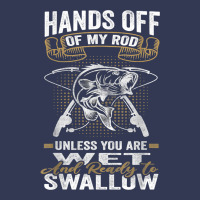 Mens Hands Off Of My Rod Bass Fishing Fisherman T Shirt Heavyweight Hoodie | Teevron