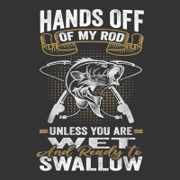 mens hands off of my rod bass fishing fisherman t shirt | Teevron