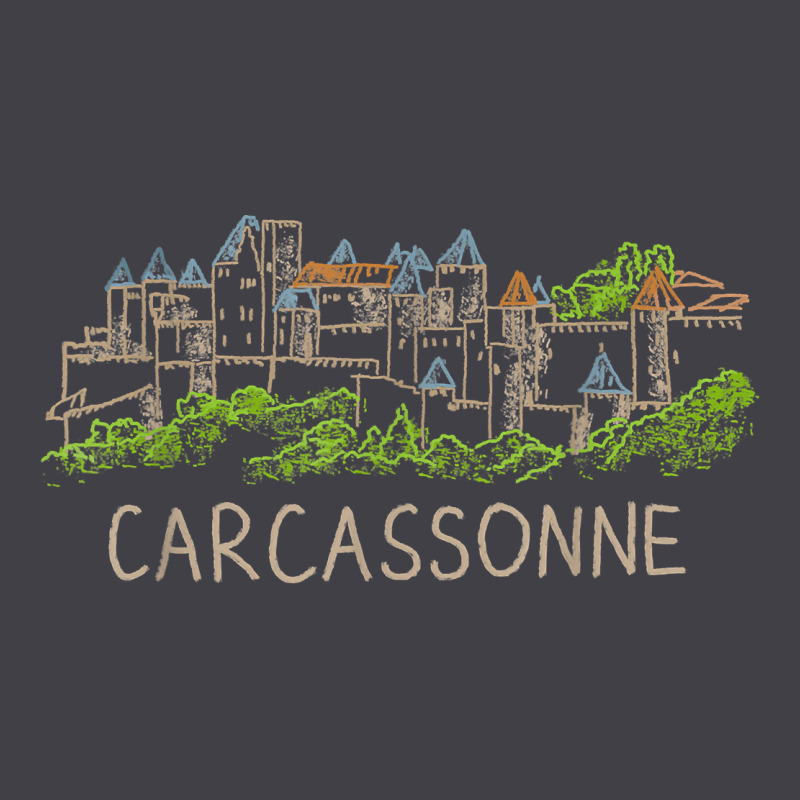 Carcassonne France Unique Hand Drawn Art Gift Men Women T Shirt Heavyweight Hoodie by linhVisuals | Teevron