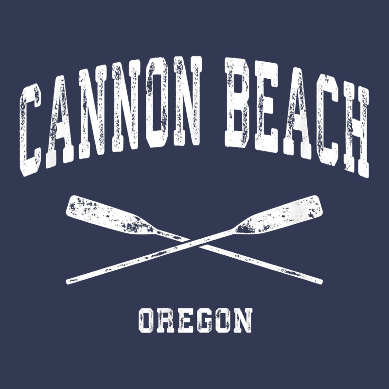 Cannon Beach Oregon Vintage Nautical Crossed Oars T Shirt Heavyweight Hoodie by linhVisuals | Teevron