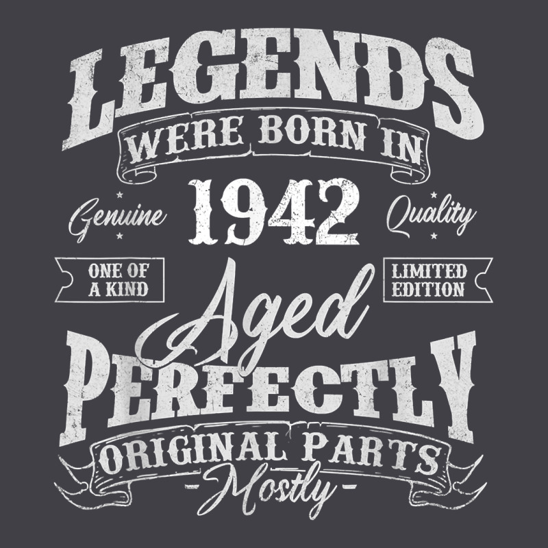 Legends Were Born In 1942 Year Of Birth Birthday T Shirt Heavyweight Hoodie by linhVisuals | Teevron