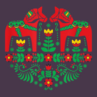 Swedish Dala Horse Folk Art T Shirt Heavyweight Hoodie | Teevron