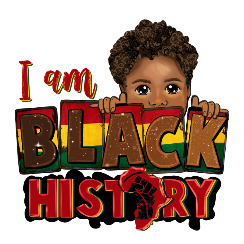 I Am Black History Black Boy Peekaboo Juneteenth Premium Tee by CowGirlArtShop | Teevron