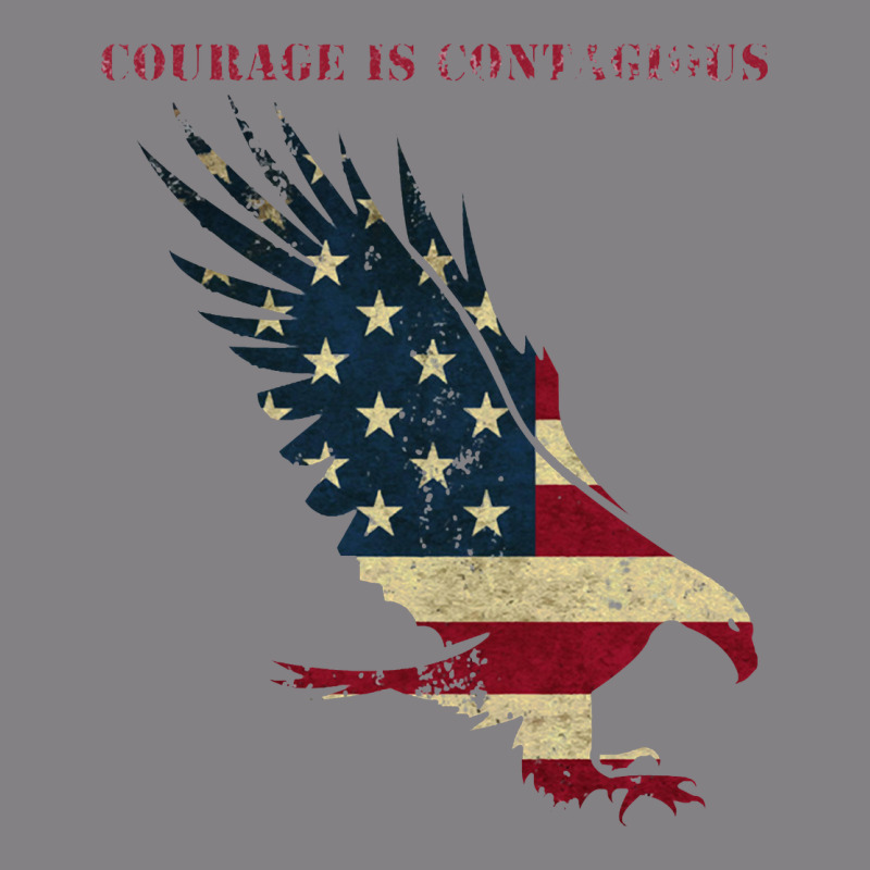 Courage Is Contagious And Eagle Heavyweight Hoodie by linhVisuals | Teevron