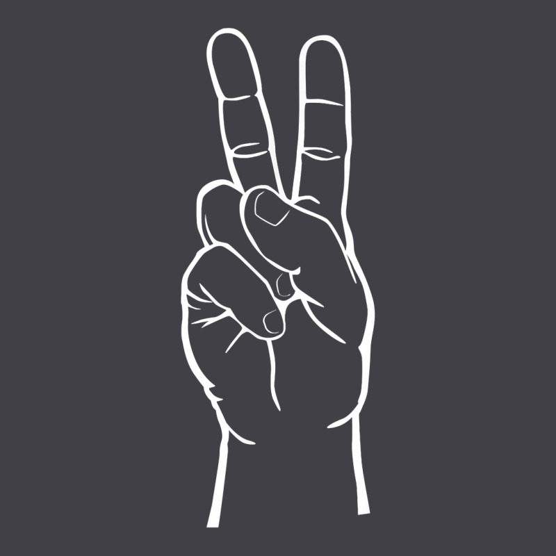 Peace Sign Two Fingers Hand Gesture Symbol Illustration T Shirt Heavyweight Hoodie by linhVisuals | Teevron