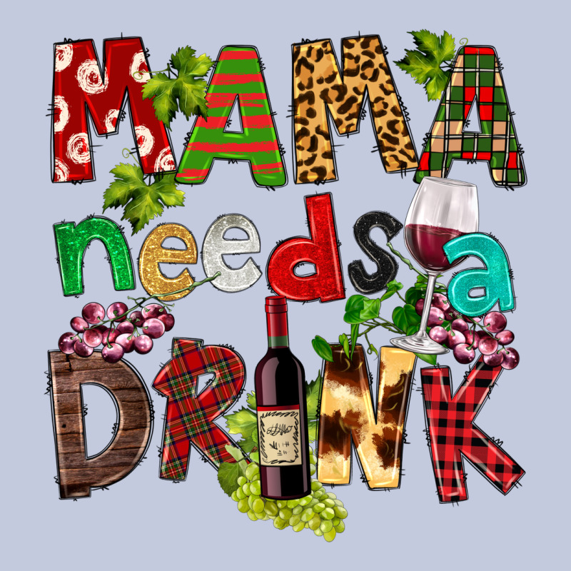Mama Needs A Drink Long Sleeve Tee by FaDigitalArtStudio | Teevron