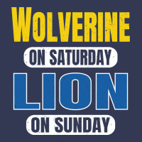 Wolverine On Saturday Lion On Sunday Fans Detroit Vintage Pullover Hoo Heavyweight Hoodie | Teevron