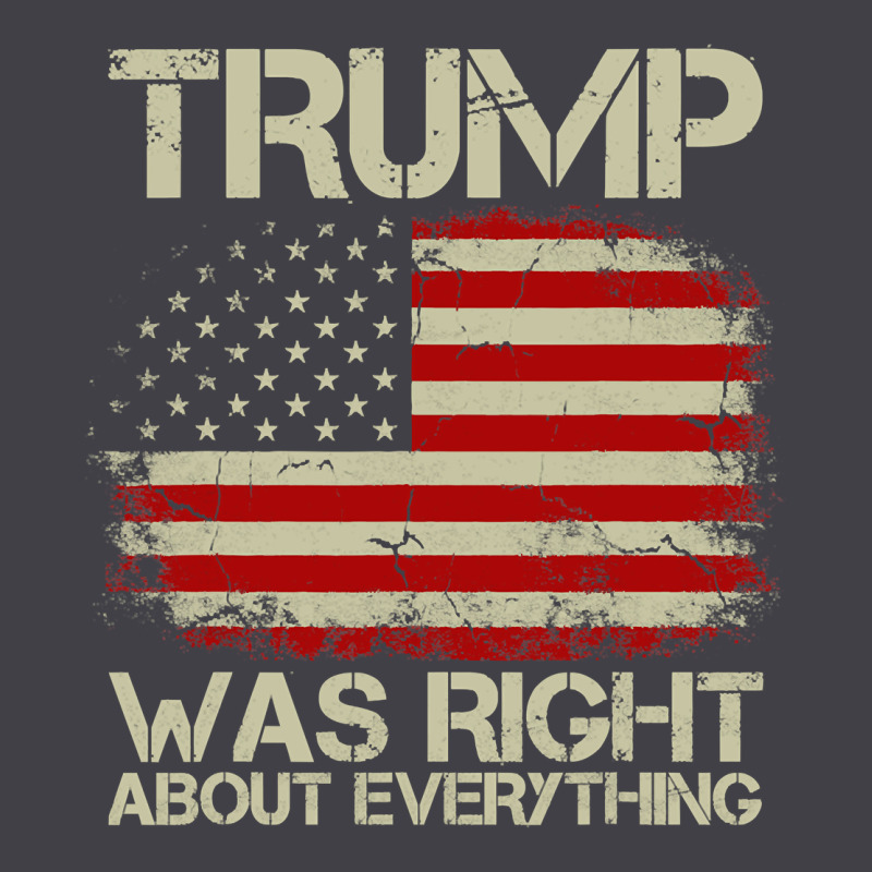 Vintage Usa American Flag Trump Was Right About Everything Pullover Ho Heavyweight Hoodie by linhVisuals | Teevron