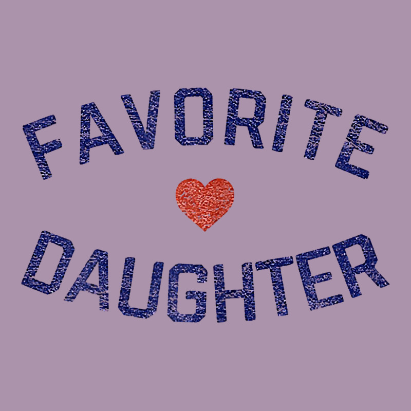 Womens Favorite Daughter Heart Distressed Vintage Faded Classic T Shir Heavyweight Hoodie by linhVisuals | Teevron