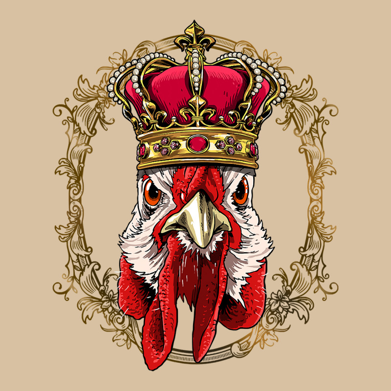 Chicken Chick King Chicken Wearing Crown Queen Chicken Animal 228 Roos Heavyweight Hoodie by linhVisuals | Teevron