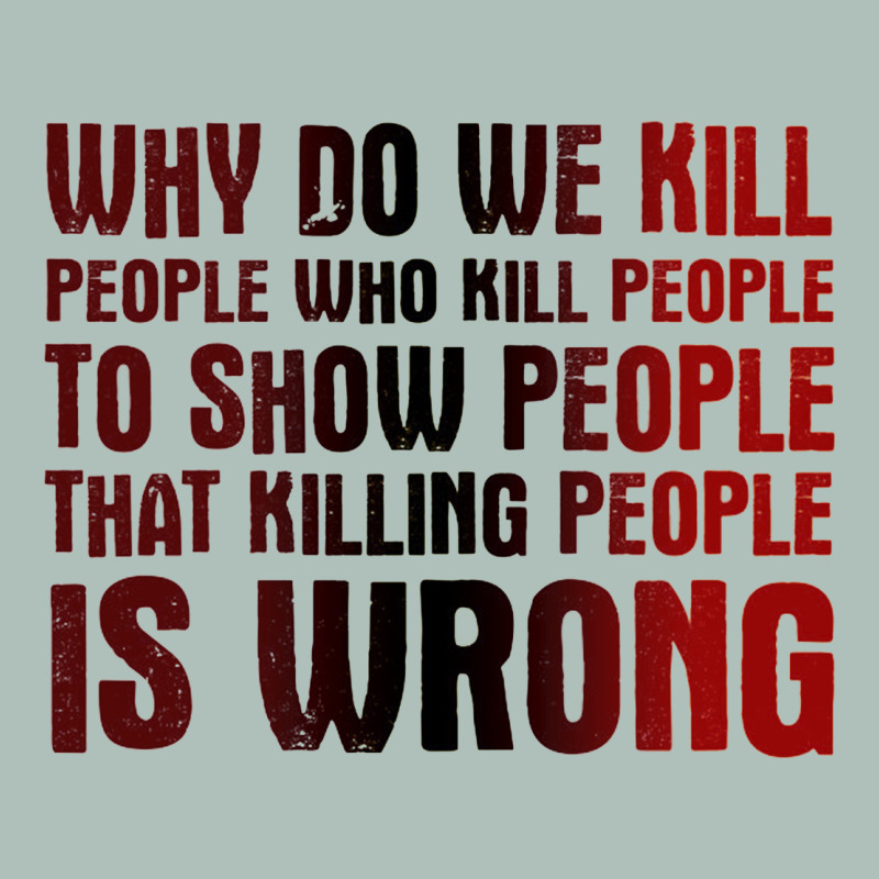 Why Do We Kill People Who Kill People To Show That Killing People Heavyweight Hoodie by linhVisuals | Teevron
