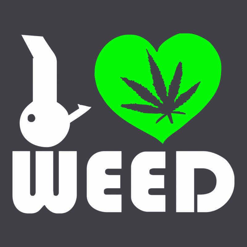 I Love Weed Fun Heavyweight Hoodie by linhVisuals | Teevron