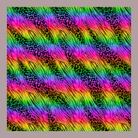 Neon Rainbow Leopard Zebra Seamless Pattern Vintage Hoodie | Teevron