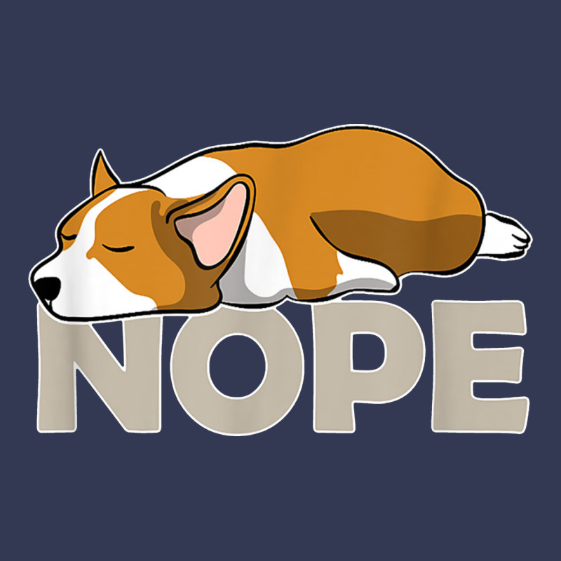 Nope Lazy Corgi Heavyweight Hoodie by linhVisuals | Teevron
