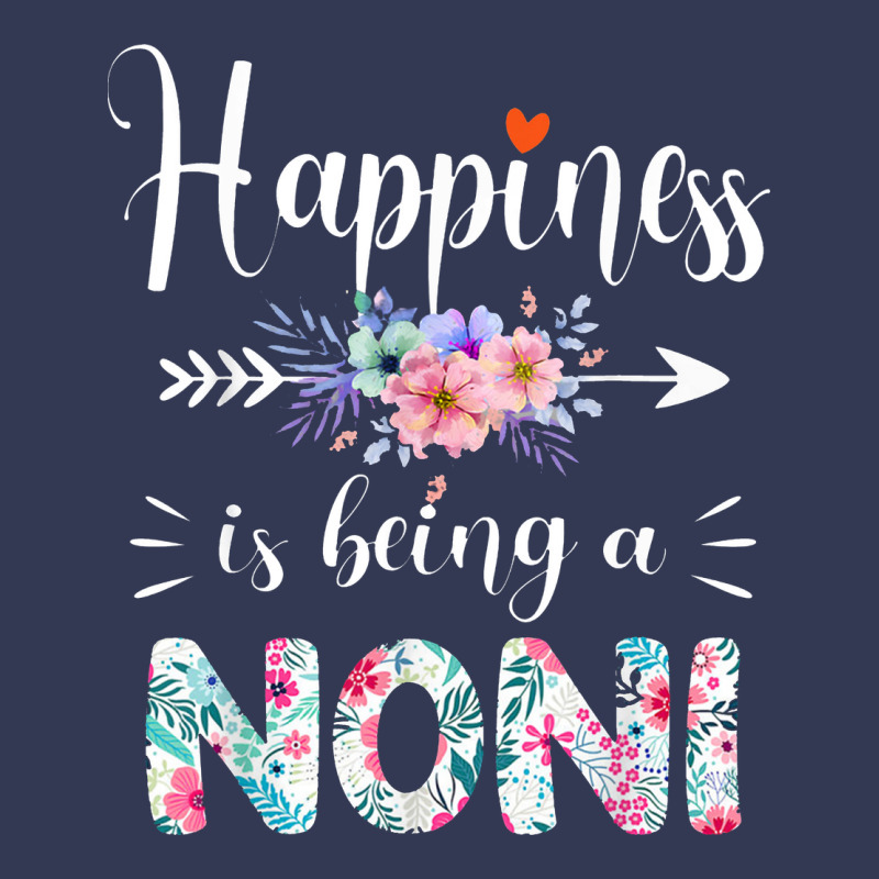 Happiness Is Being A Noni Ever Women Floral Decor Heavyweight Hoodie by linhVisuals | Teevron