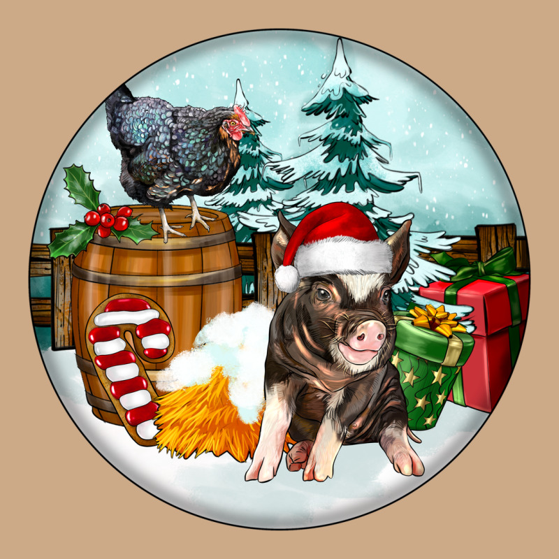 Christmas Pig With Chicken Vintage Hoodie by FaDigitalArtStudio | Teevron