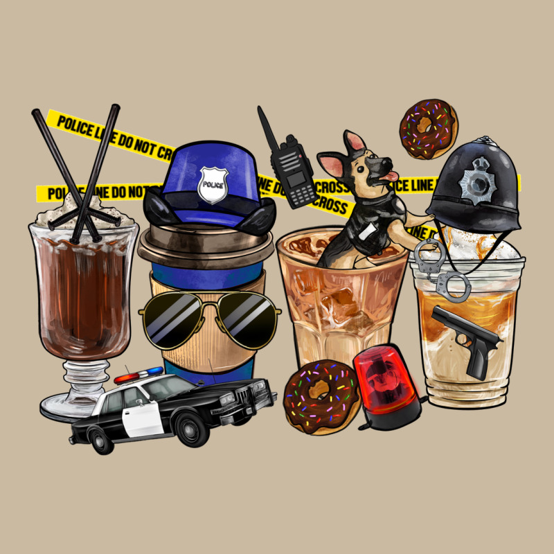 Police Coffee Cups Long Sleeve Tee by FaDigitalArtStudio | Teevron