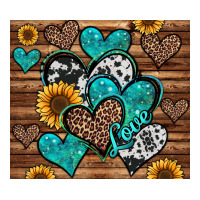 turquoise sunflower hearts | Teevron