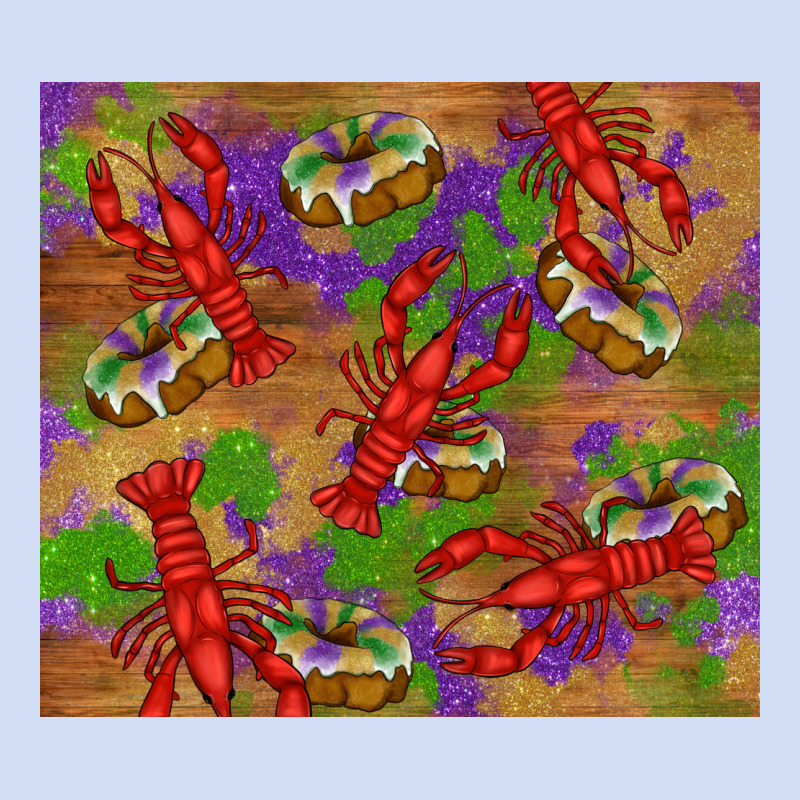 Mardi Gras Crawfish King Cake Urban Hoodie by RanaPortraitStore | Teevron