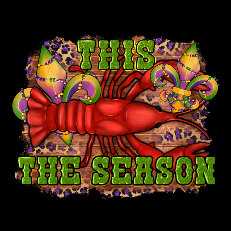 Mardi Gras This The Season Crawfish Fleur De Lis Urban Hoodie by RanaPortraitStore | Teevron