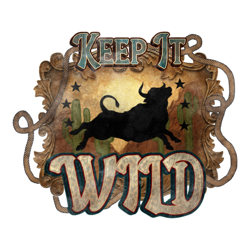 Keep It Wild Western Bull Premium Tee by HowdyJamesFarm | Teevron