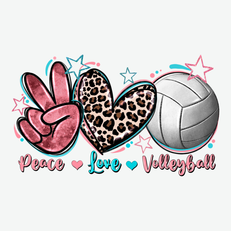 Peace Love Volleyball Urban Heavy Tee by FaDigitalArtStudio | Teevron