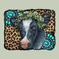 Floral Cow Leopard Gemstone Ladies Tee | Teevron