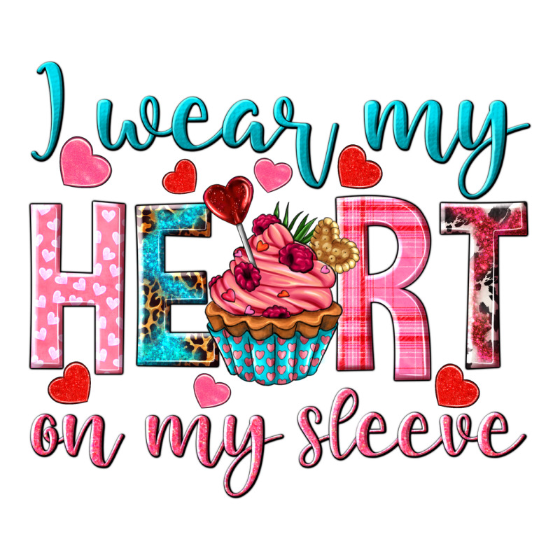 I Wear My Heart On My Sleeve Valentine's Day Premium Tee by HowdyJamesFarm | Teevron
