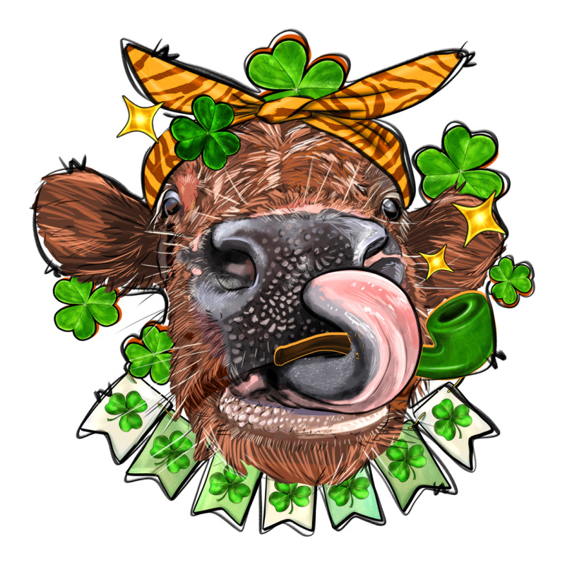 St. Patrick's Day Cow Urban Heavy Tee by FaDigitalArtStudio | Teevron