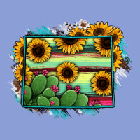 Wyoming Map Sunflower Cactus Serape Long Sleeve Tee | Teevron
