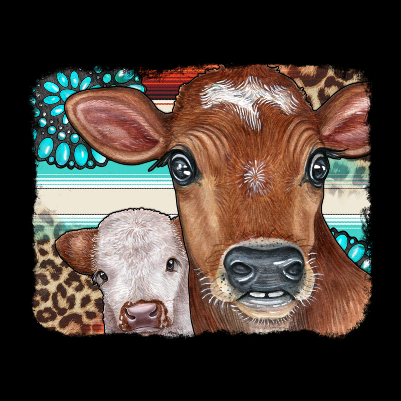 Cows Serape Leopard Gemstone Ladies Tee by CowCowDesign | Teevron