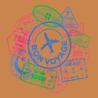 Bon Voyage Travel Stamp T Shirt Heavyweight Hoodie | Teevron
