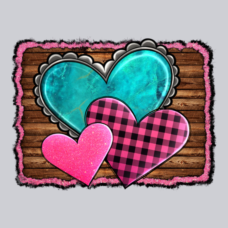 Valentine's Day Hearts Turquoise Heart Heavyweight Sweatshirt by AdoDesignShop | Teevron