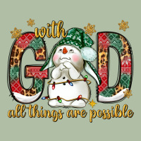 With God All Things Are Possible With Snowman Bbs Urban Heavy Tee | Teevron