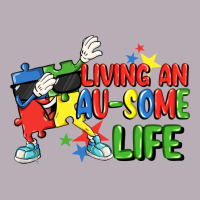 Living An Au-some Life Autism Awareness Day Vintage Tee | Teevron