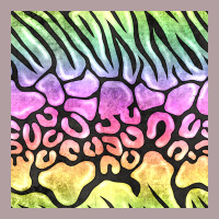 Neon Rainbow Safari Seamless Pattern Vintage Hoodie | Teevron