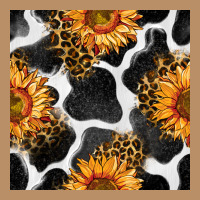 Cowhide Leopard Sunflower Seamless Pattern Vintage Hoodie | Teevron