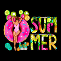 Hello Summer Donut Girl Ladies Tee | Teevron