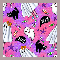 Cute Ghost Halloween Seamless Pattern Vintage Hoodie | Teevron