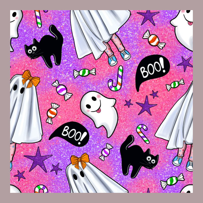 Cute Ghost Halloween Seamless Pattern Vintage Hoodie by BundleAndBundleShop | Teevron