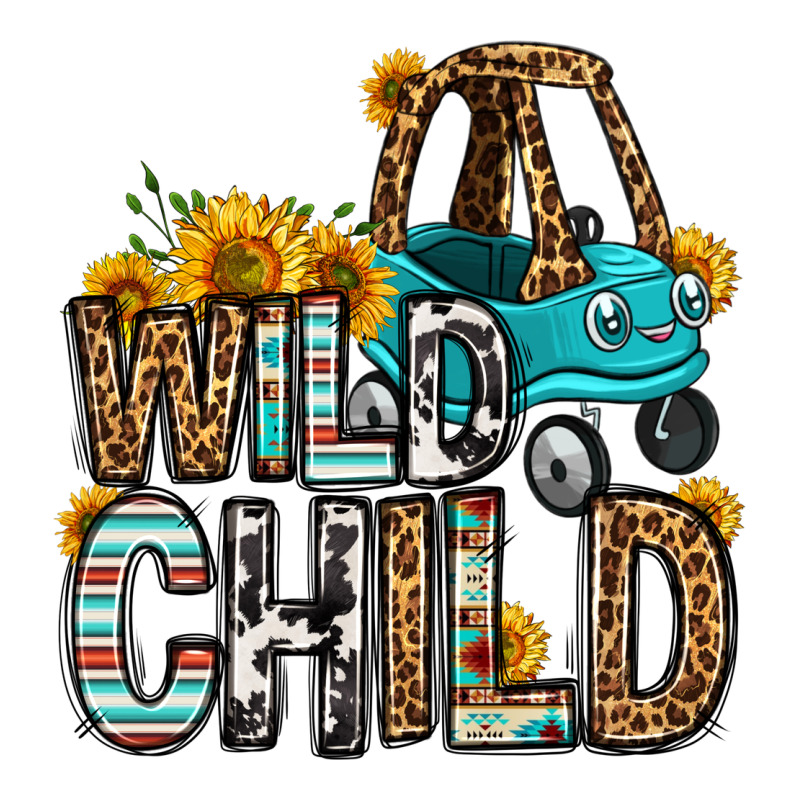 Wild Child Kids Car Ladies Tee by OliviaCreatesArt | Teevron