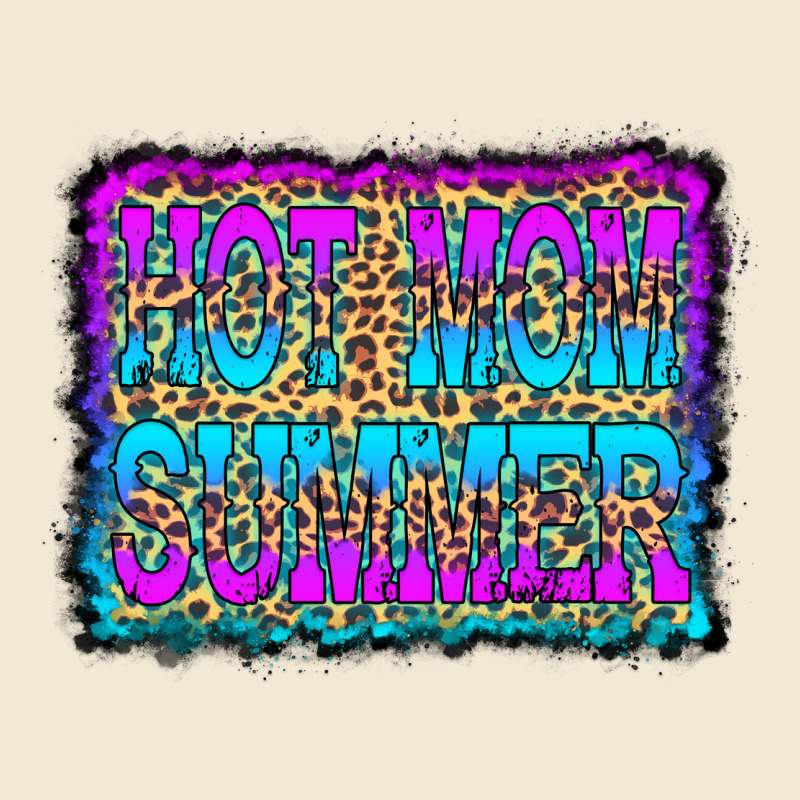 Hot Mom Summer Leopard Ladies Tee by CowCowDesign | Teevron