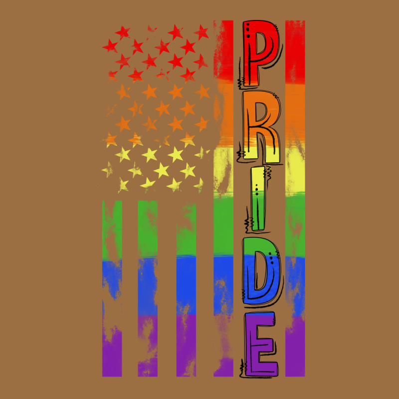 Lgbtq Pride American Flag Vintage Tee by FaDigitalArtStudio | Teevron