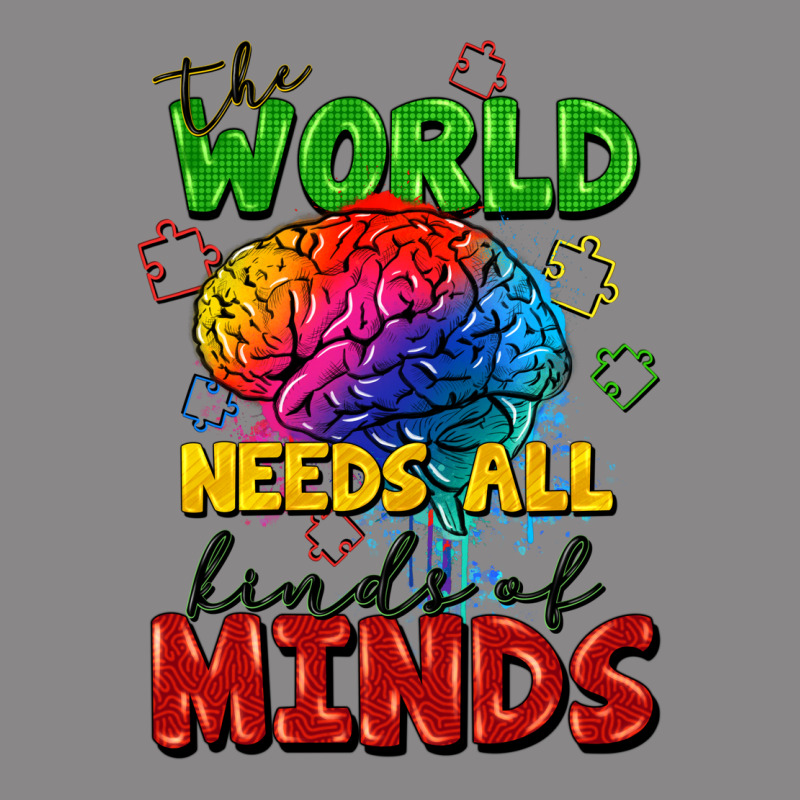 The World Needs All Kinds Of Minds Vintage Tee by FaDigitalArtStudio | Teevron