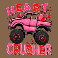 Heart Crusher Pink Monster Truck Valentine's Day Premium Tee | Teevron