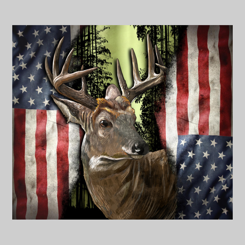 Usa Deer Hunting Woods Premium Tee by CowGirlArtShop | Teevron
