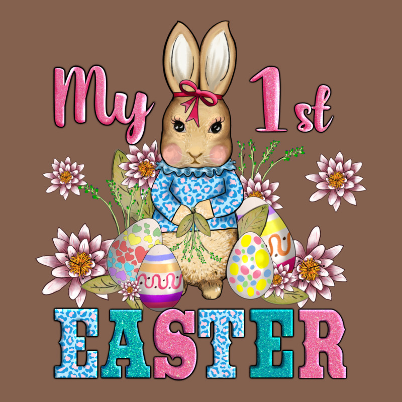 My First Easter With Baby Bunny And Eggs Zipper Hoodie by AdoDesignShop | Teevron